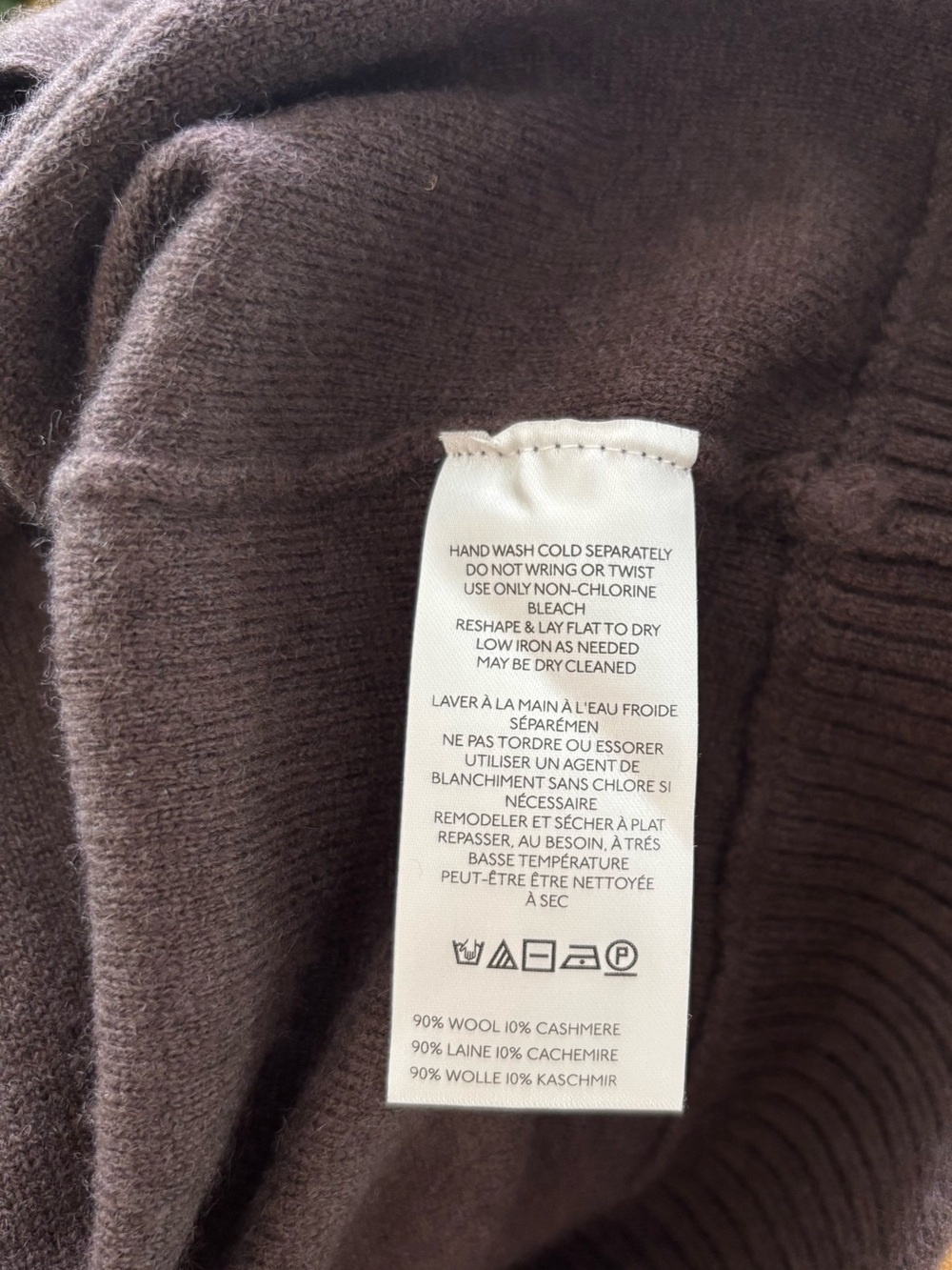 Free People Nocturnal Cashmere Wool Blend Cardigan Sweater size Small brown - Picture 2 of 9